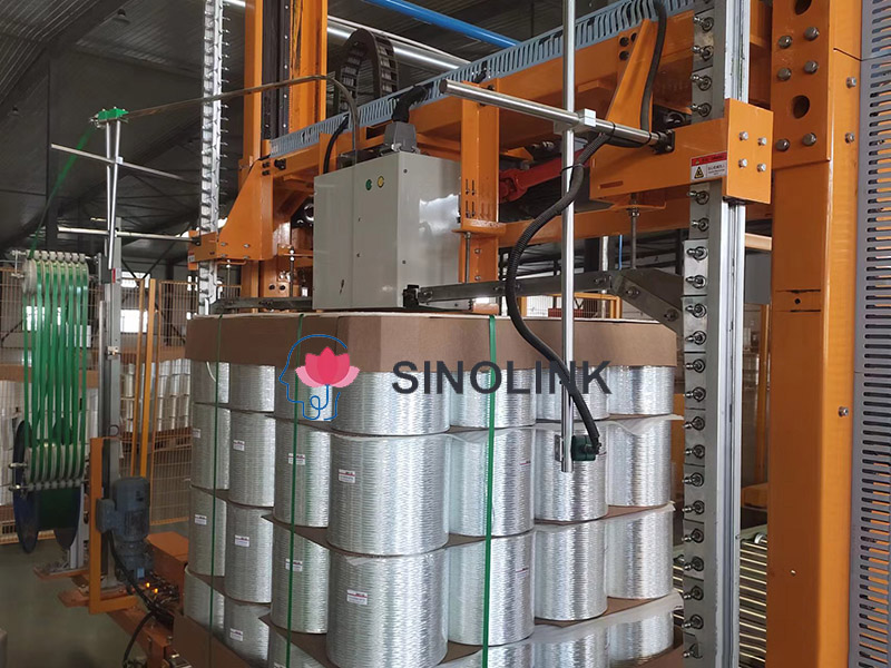 Automatische vertikale Palettenumreifungsmaschine