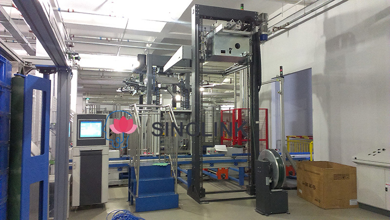 Horizontale vollautomatische Umreifungsmaschine für Paletten