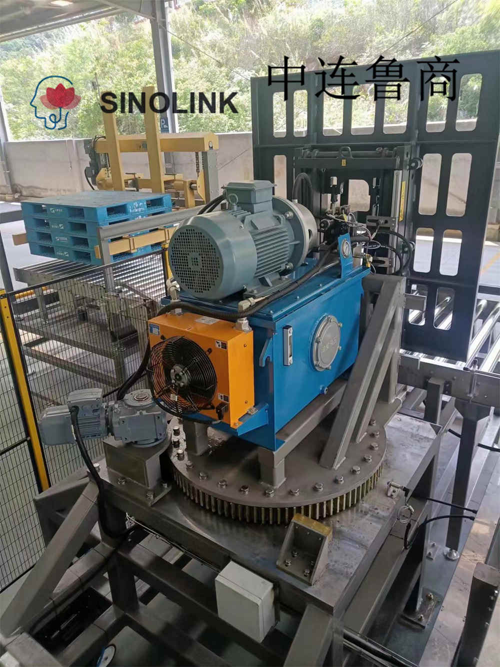 Vollautomatischer palettierter Ladungsteilungstyp Drücker