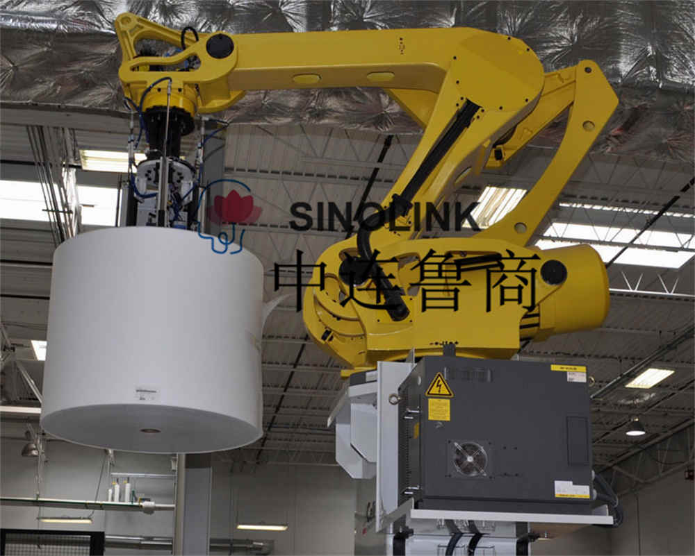 Automatisches Förder- und Verpackungssystem für Vliesstoffe