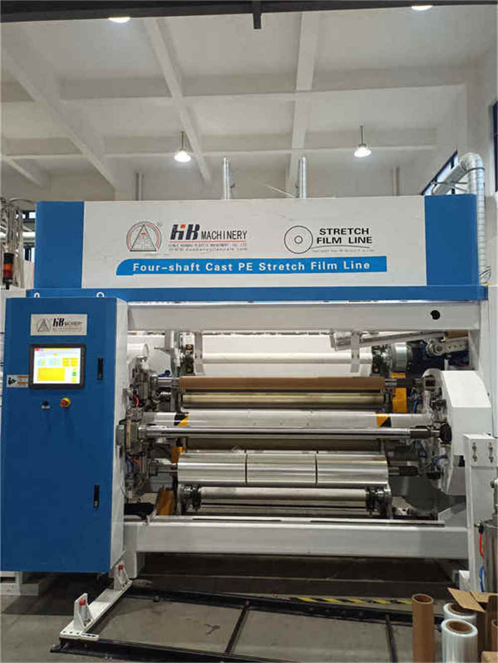 Palettenwickelmaschine verwendet Verpackungsfolie