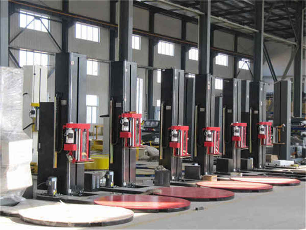 Halbautomatische Palettenverpackungsmaschine