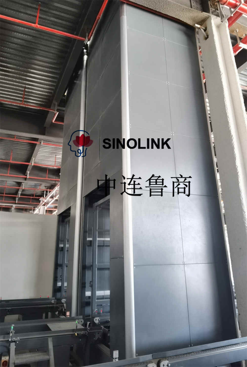 Vollautomatischer unbemannter vertikaler Hebeförderer für schwere Lasten