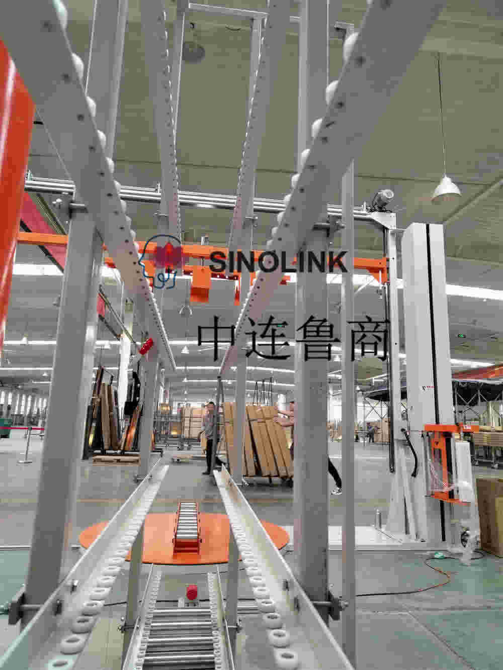 Nicht standardmäßige vertikale Tür- und Fensterverpackungsmaschine