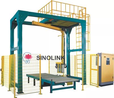 Vollautomatischer Stretchwickler mit Dreharm