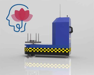 Gepäckverpackungsmaschine im Flughafen