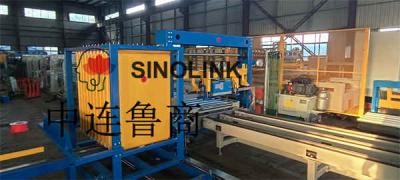 Automatisches Clip-Typ-Farbstahlfliesen-(Profilplatten-)Baumaterial-Holzblock-Umreifungssystem