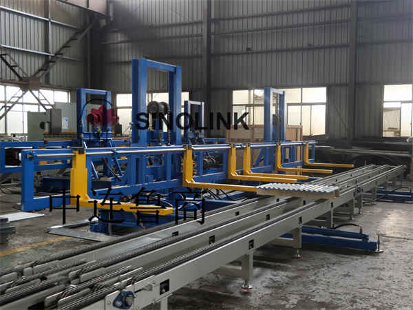 Full Automatic Color Steel Tile(Profile Plate) Building Materials Or Pallet Goods Palletizer/Stacker