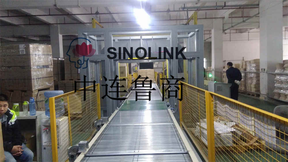 Vollautomatisches IKEA Home Papierpalettenlogistik-Transport-, Verpackungs- und Verpackungssystem Fully Automatic IKEA Home Paper Pallet Logistics Conveying Wrapping Packaging System