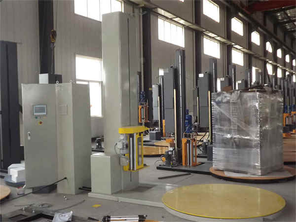 Standard-Vorstretch-Palettenwickelmaschine zum Verkauf Standard Pre-stretch Pallet Wrapper Machine For Sales