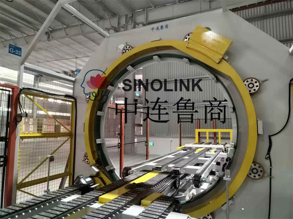 Gipskartonplatten (Bauplatten, künstliche Platten usw.) Vollautomatisches sechsseitiges Verpackungssystem Gipskartonplatten (Bauplatten, künstliche Platten usw.) Vollautomatisches sechsseitiges Verpackungssystem